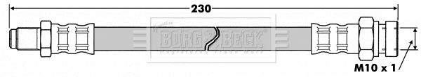 BORG & BECK Bremžu šļūtene BBH7502